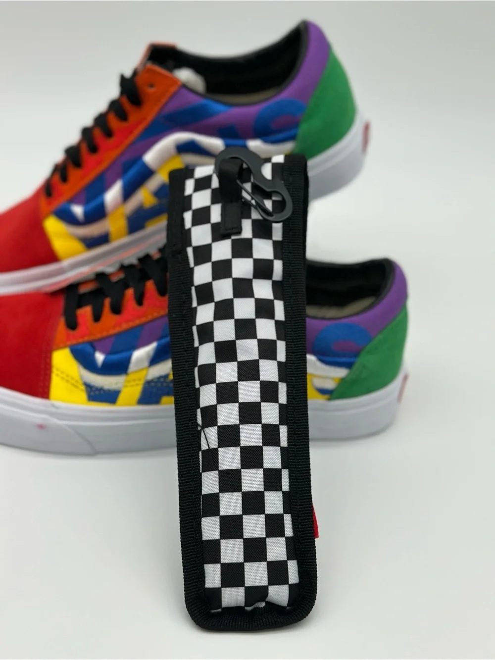 Vans Multi-Color Skate Sneakers — Red, Yellow, Blue, Green, Purple